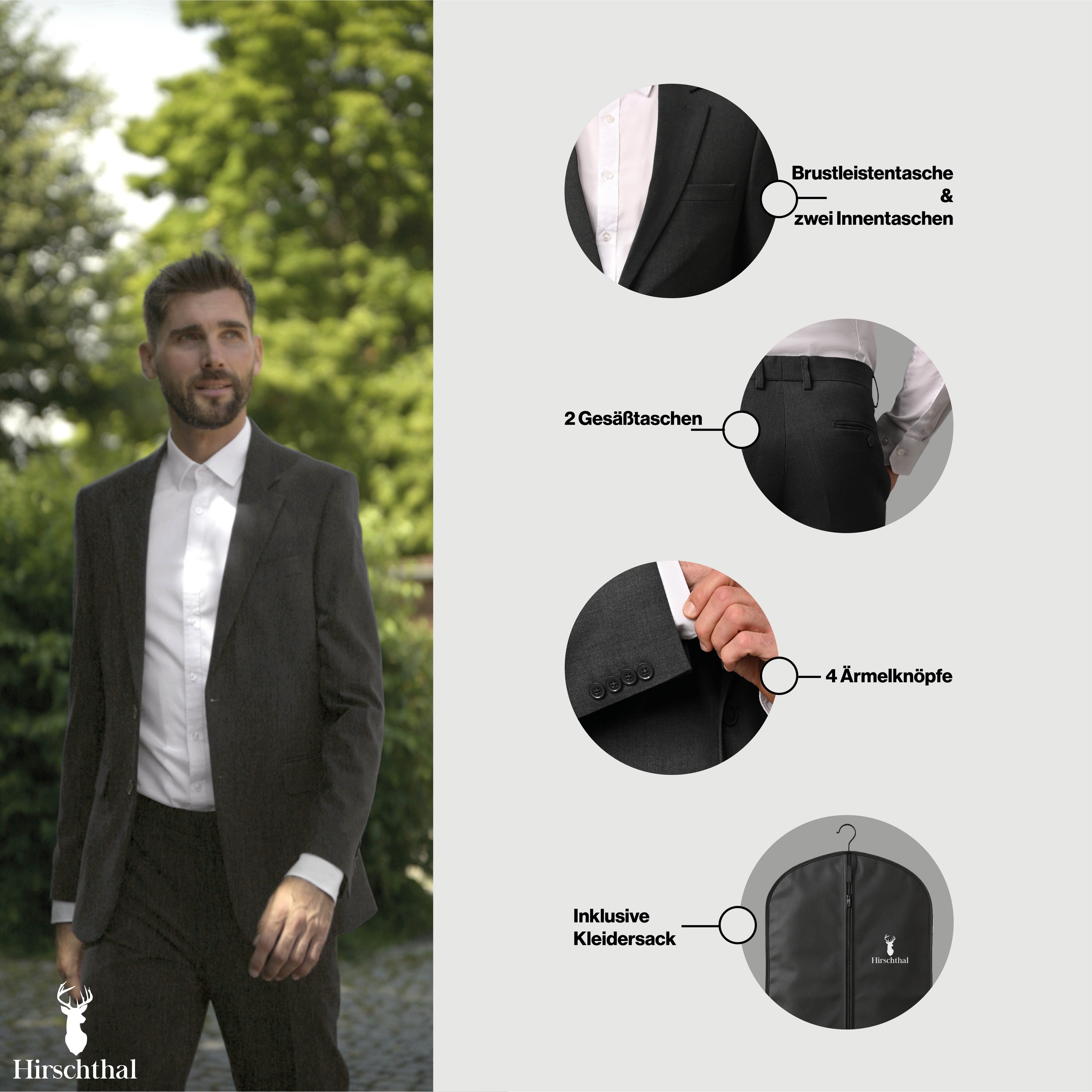 Hirschthal Anzug Slim-Fit