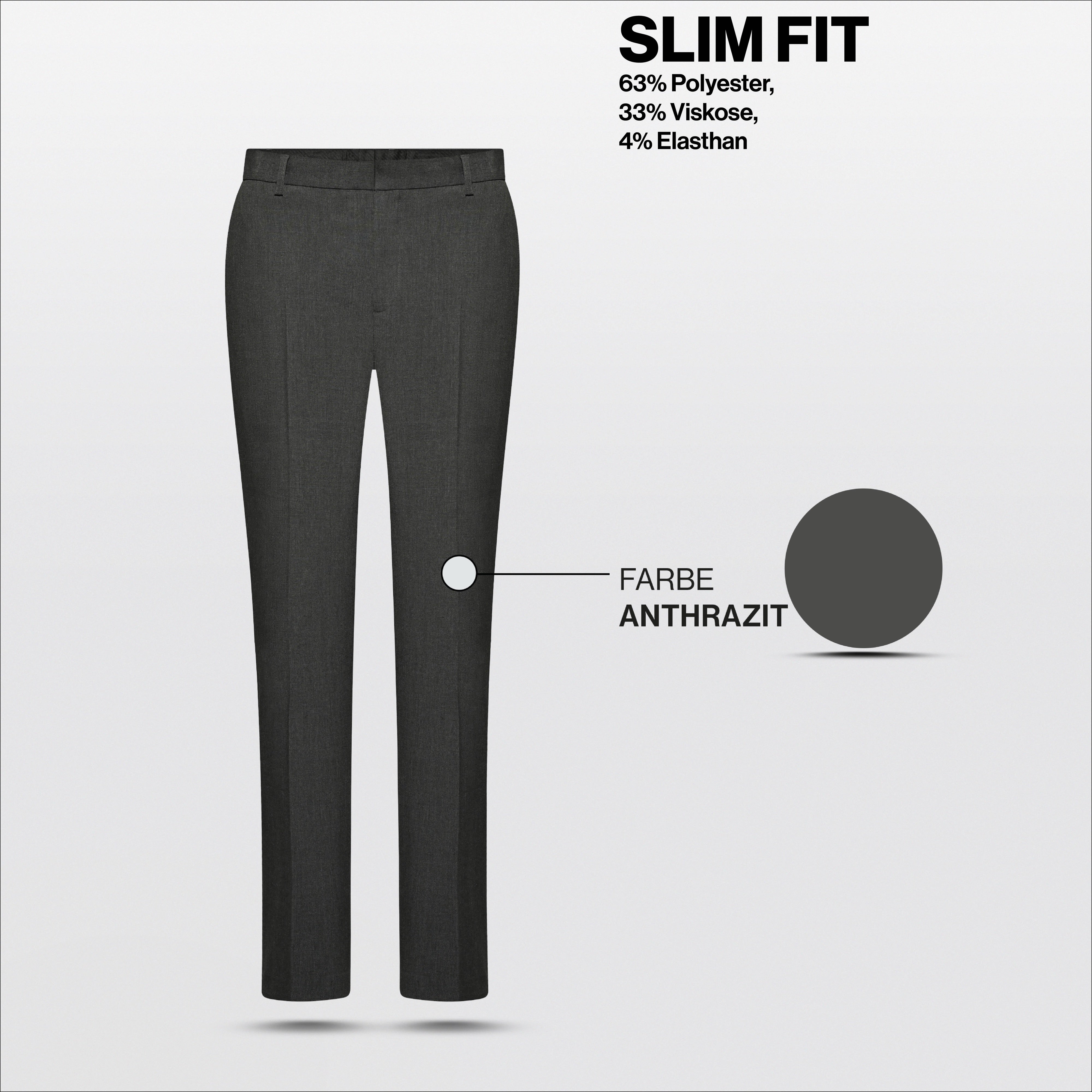 Hirschthal Anzughose Slim-Fit