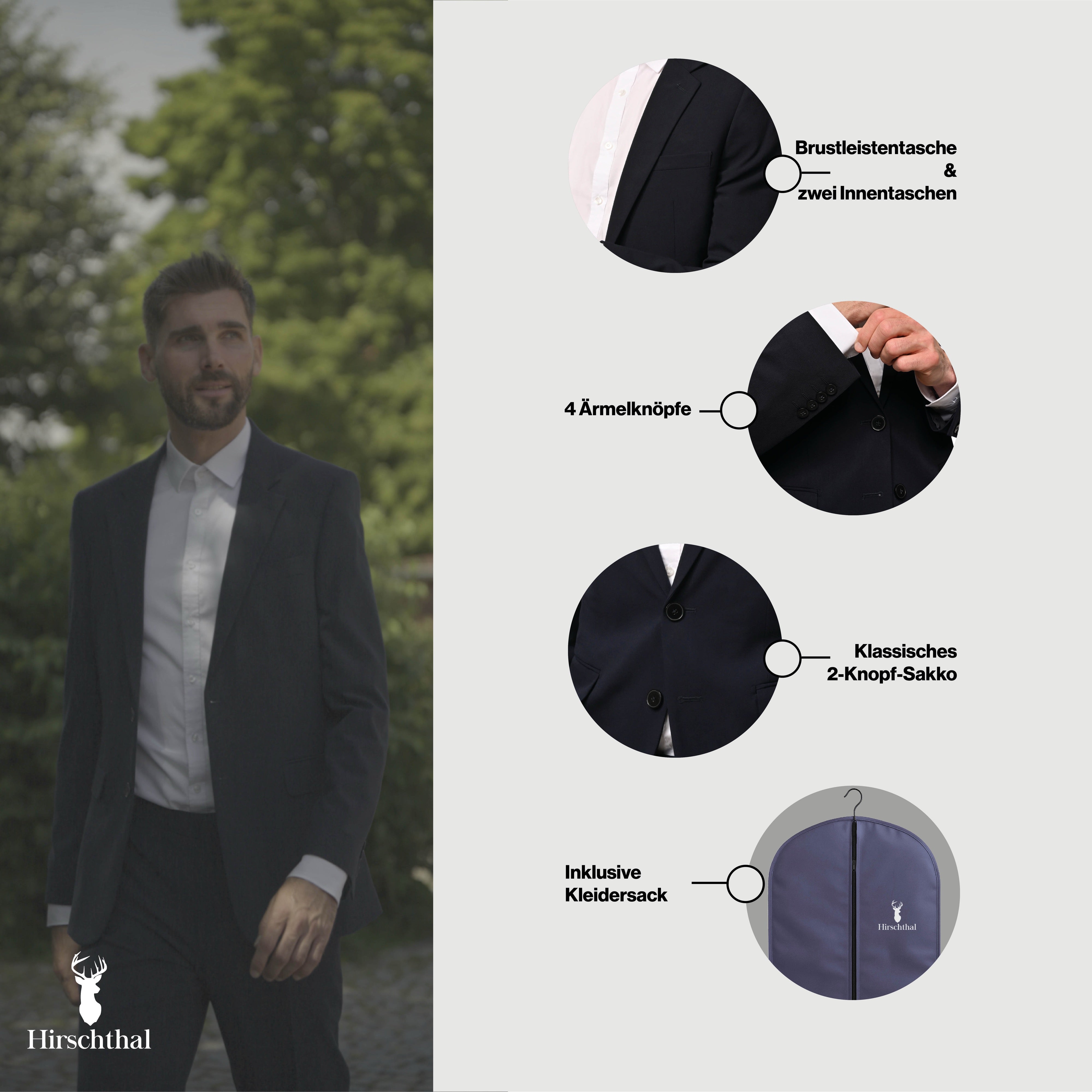 Hirschthal Sakko Slim-Fit