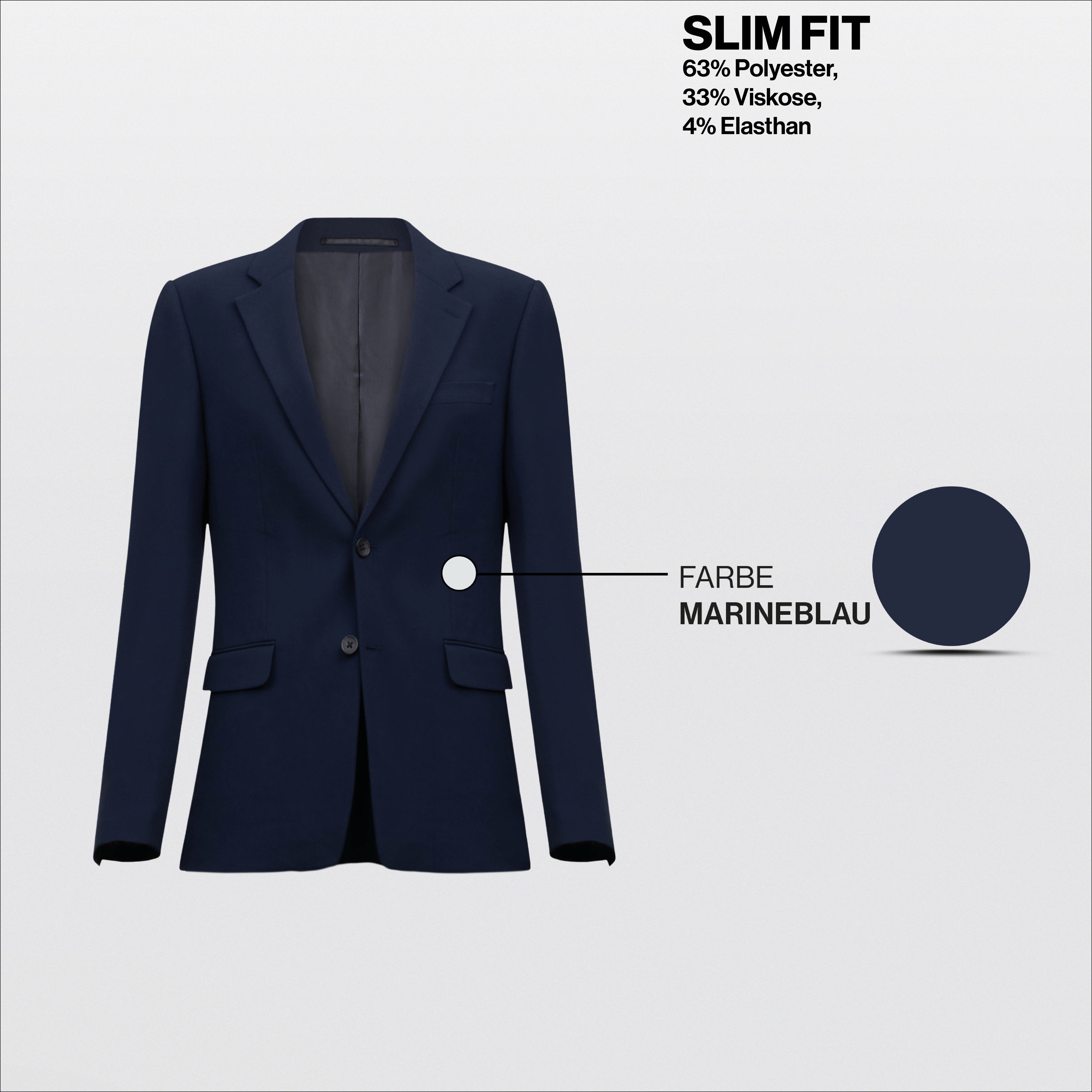 Hirschthal Sakko Slim-Fit