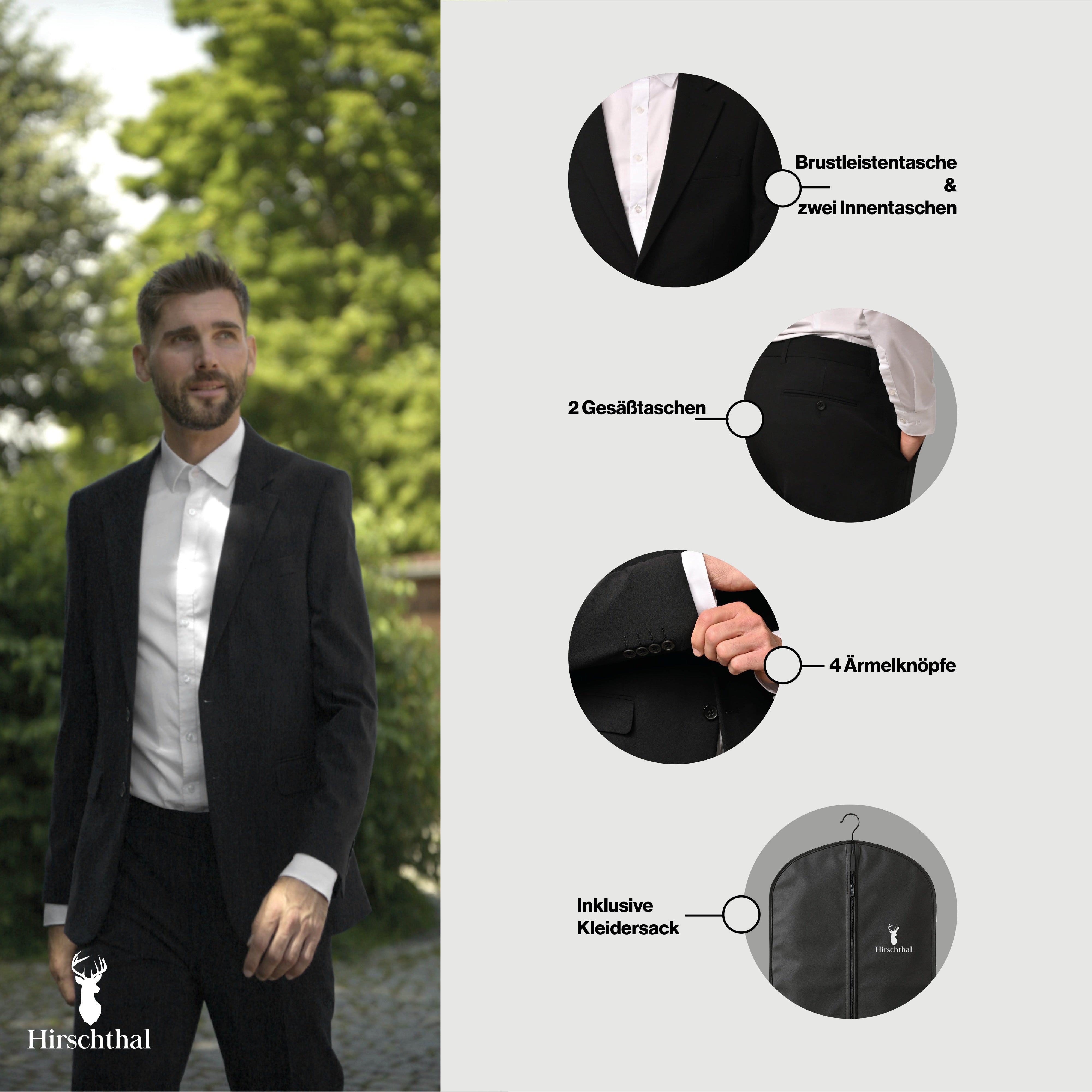 Hirschthal Anzug Slim-Fit